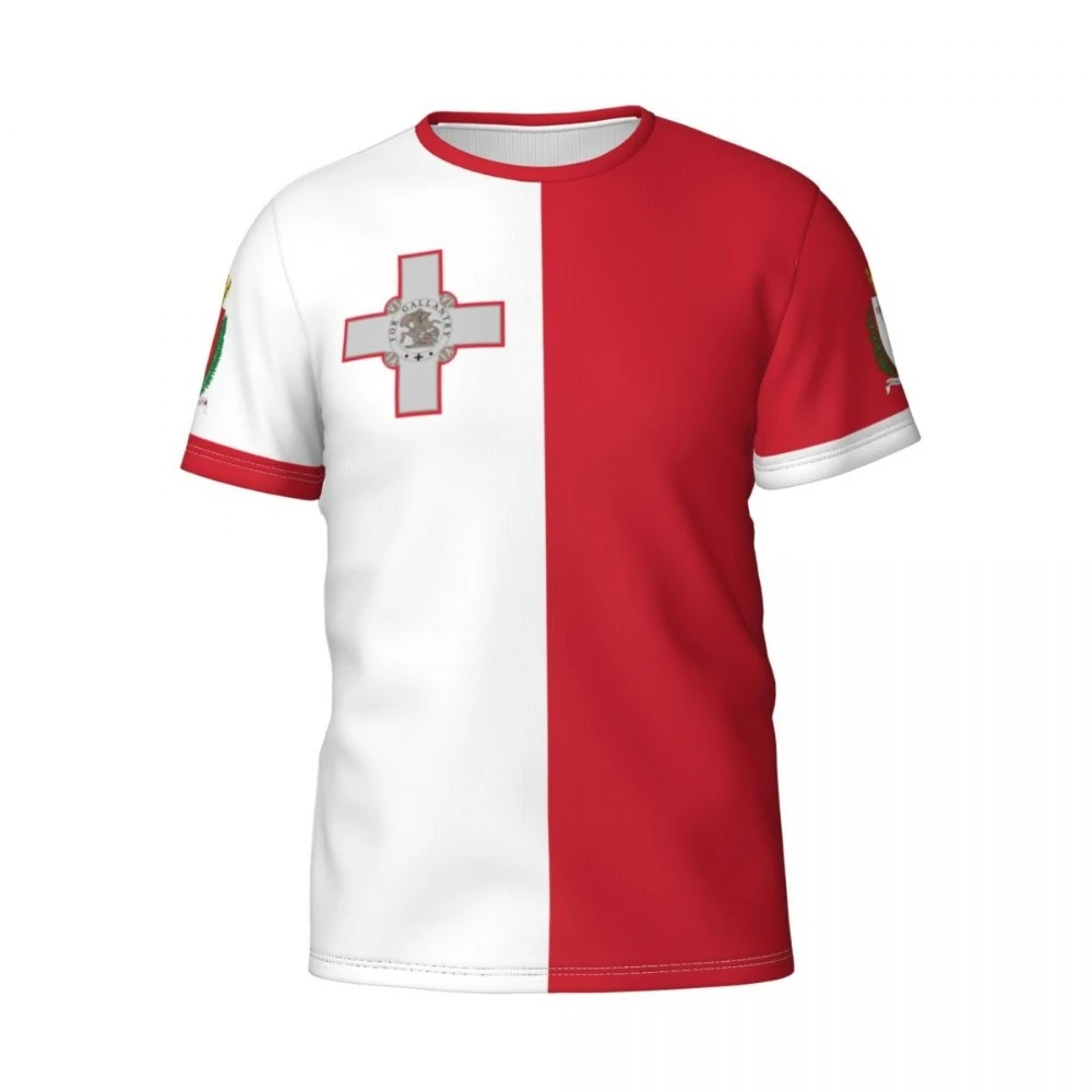 

Custom Name Number Malta Flag Emblem 3D T-shirts For Men Women Tees jersey team Clothes Soccer Football Fans Gift T shirt