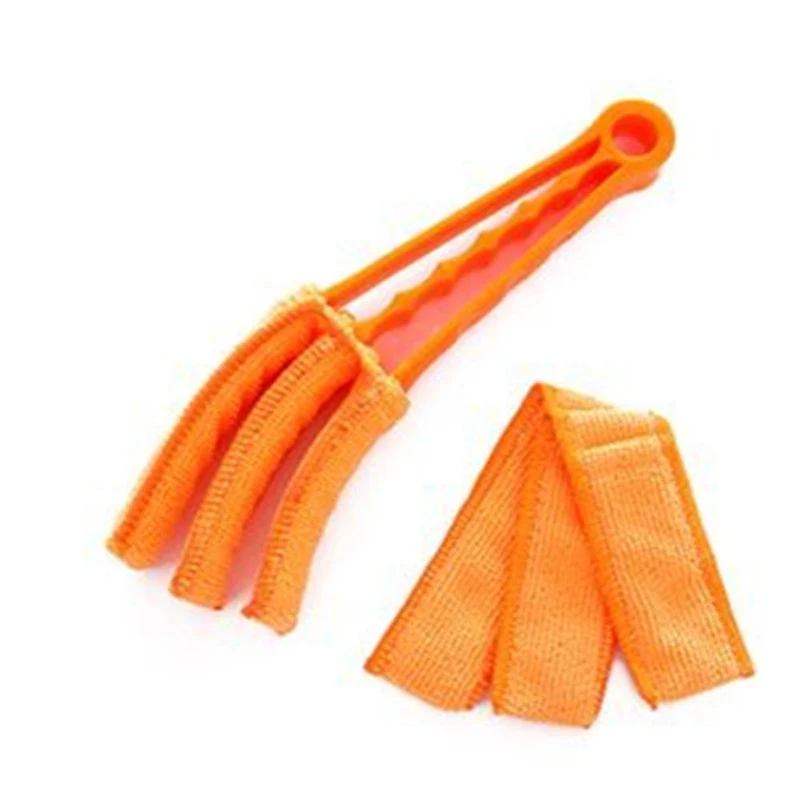 Microfiber Removable Washable Cleaning Brush Clip Household Duster Window  Leaves Blinds Cleaner Brushes Tool