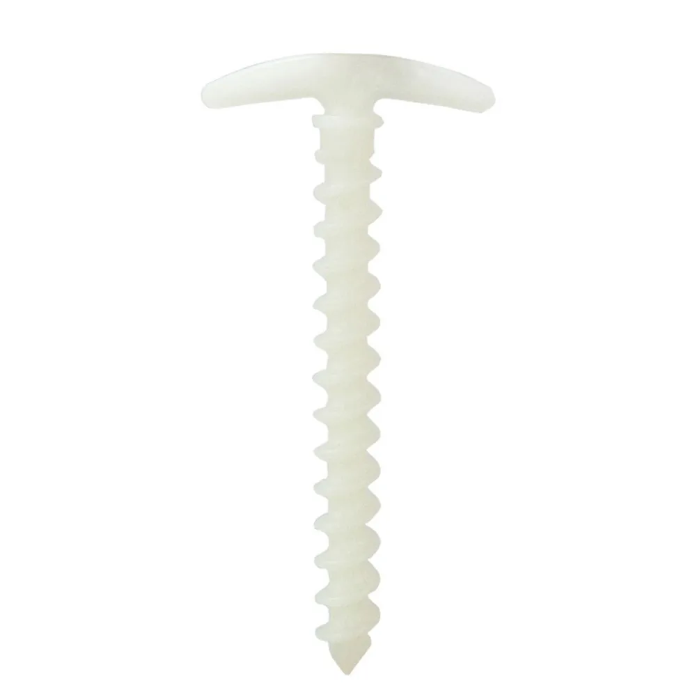 

Reliable and Durable Luminous Nylon Spiral Screw Tent Peg Stakes Perfect for Outdoor Camping and Awning Pack of 5