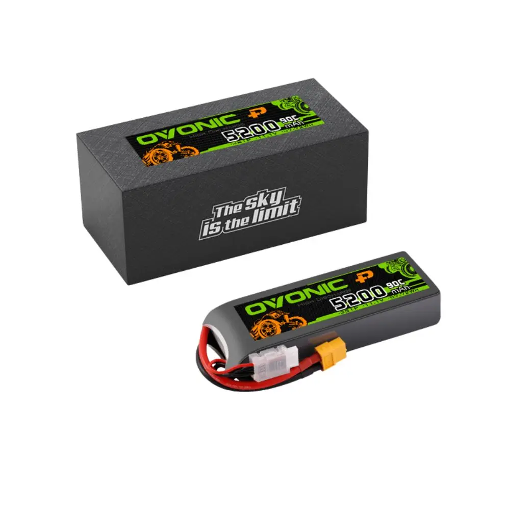 Batterie LiPo 90C 7200mAh 2S XT60 pour drone et voiture RC, connecteur XT60 en gros plan.