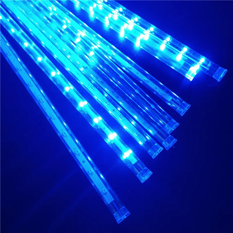 thumbnail image 1 of LED Meteor Shower String Lights EU/US Decor Christmas Halloween Wedding Holiday Fairy Decor Christmas Tree Garden Decor Navidad, 1 of 5