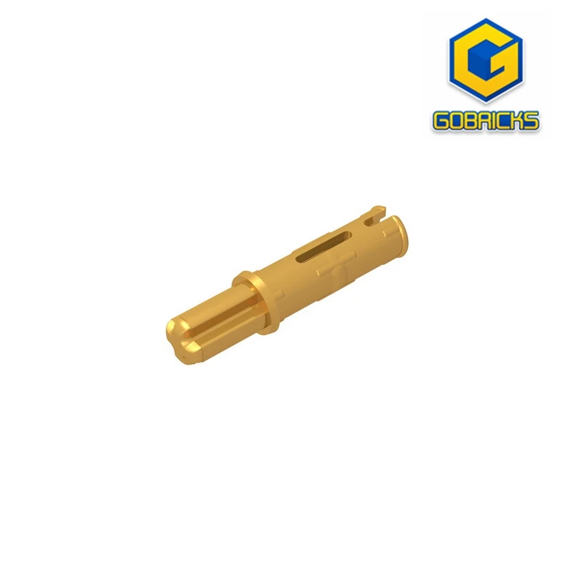 

Gobricks GDS-929 Axle Pin 3L with Friction Ridges Lengthwise and 1L Axle compatible with lego 11214 children's DIY Educational