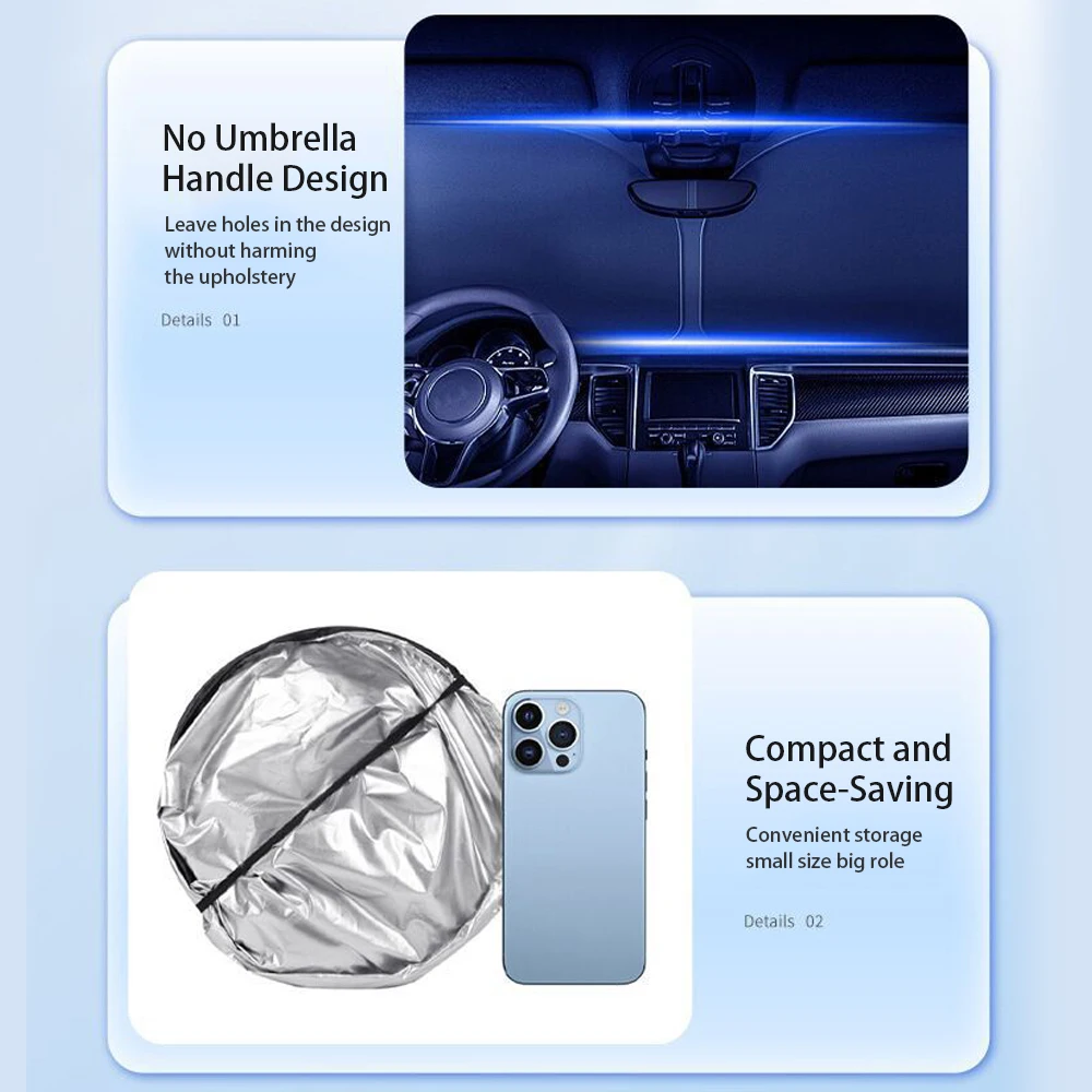 Car Windshield SunShade For Ford Kuga Mk3 Mk4 Mondeo Fiesta Titanium Ecosport Transit MK8 Sun Visor UV Protection Auto Parts