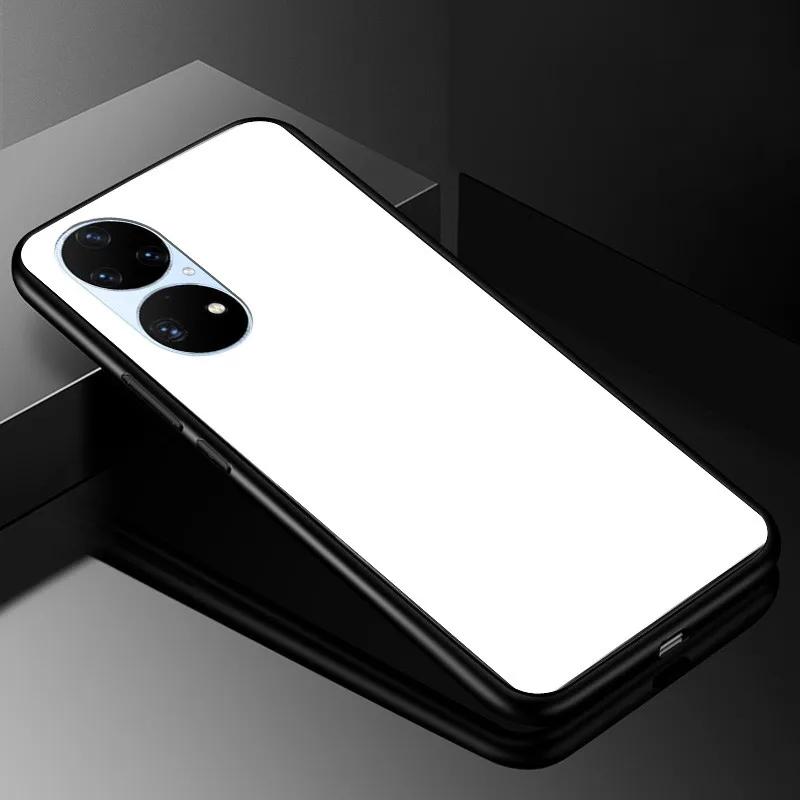 Luxury Tempered Glass Phone Case with Hard Back Bumper
