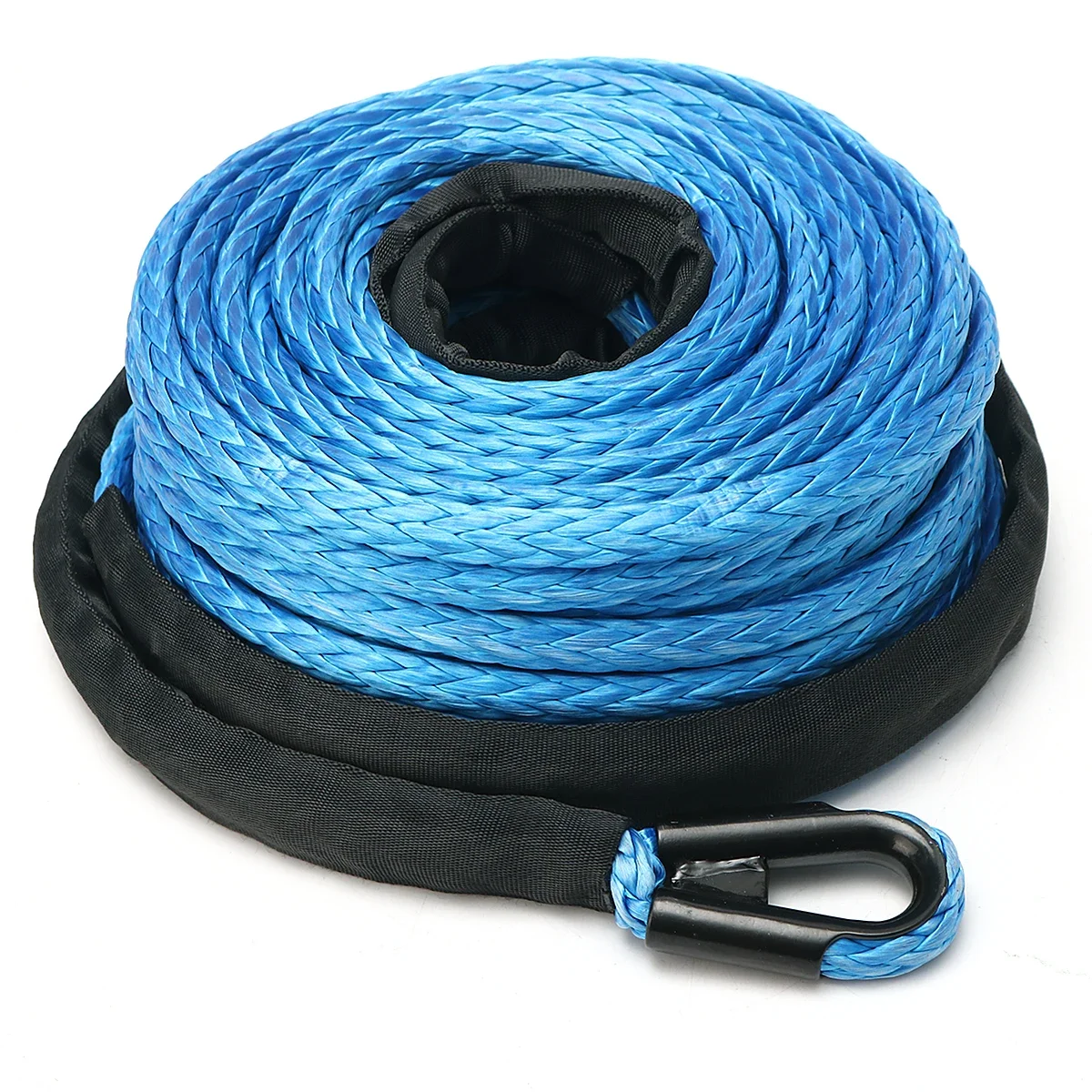 

10mm x 30m with Aluminum Hawse Fairlead ATV Winch Kit Blue Synthetic Winch Rope