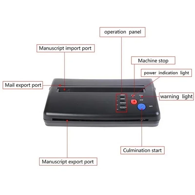Professional Flash A4 Printers New Tattoo Stencil Transfer Machine Tattoo Photos Stencils Printer Copier Drawing Tools Supply
