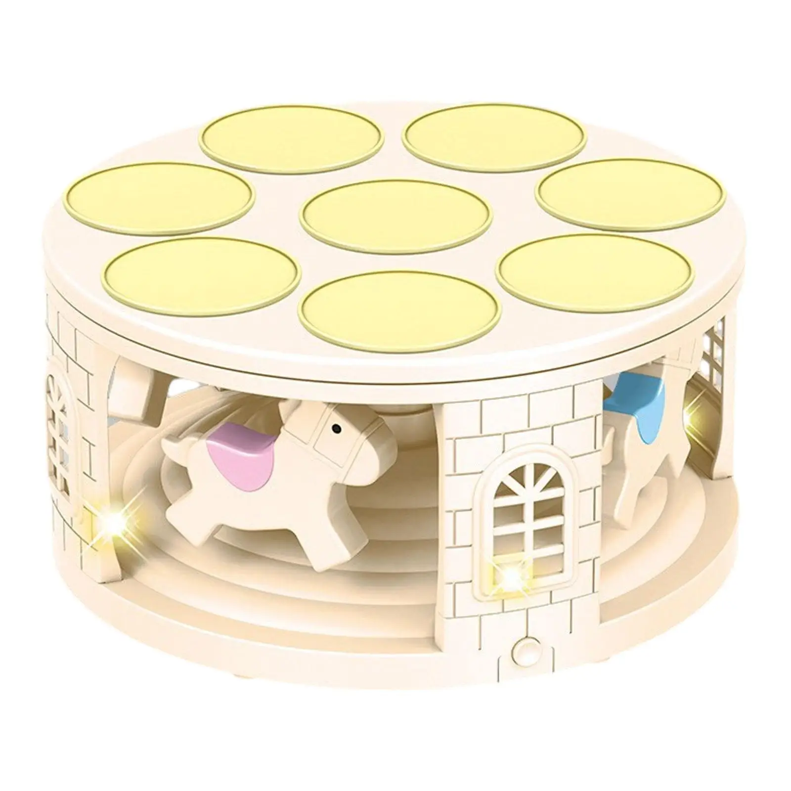 

Turntable Cupcake Display Stand with Serving Trays for Home Wedding Banquet
