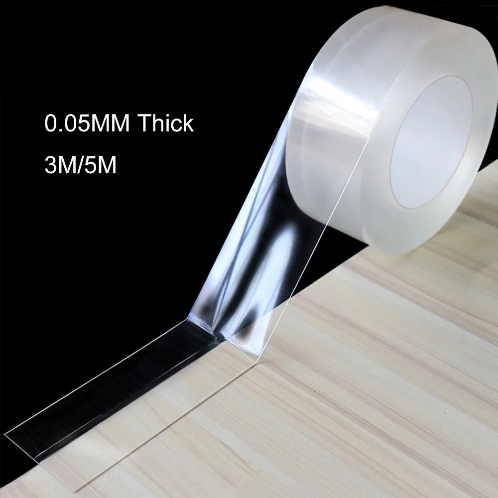 Kitchen Waterproof Tape Anti-Mildew Transparent No Trace Acrylic Kitchen Sink Bathroom Welt Strong Self-Adhesive Tape 1PCS