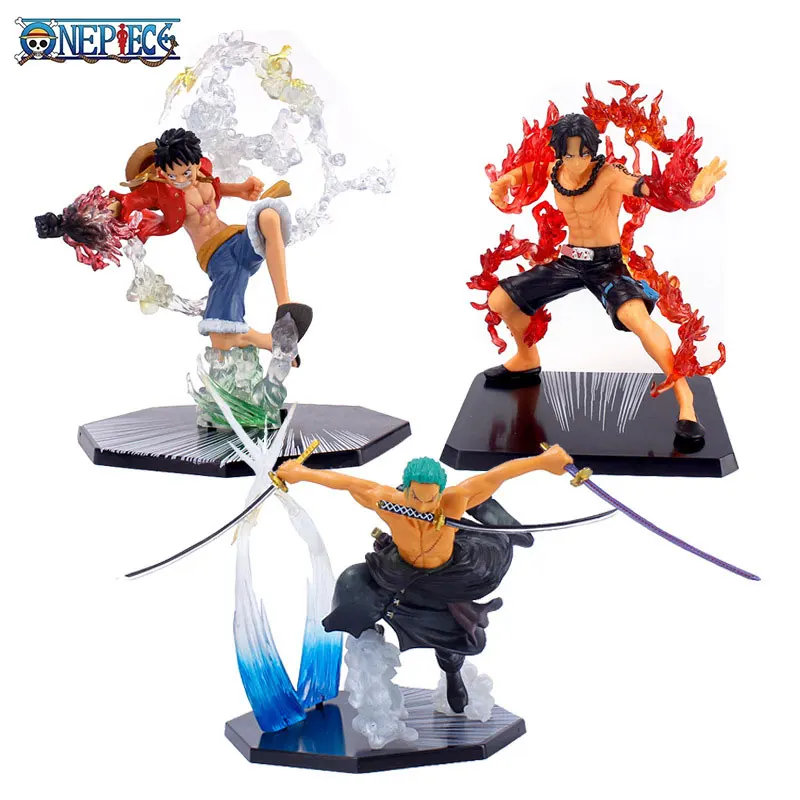 One Piece Anime Heroes Action Figure - Choose Monkey D Luffy, Roronoa Zoro  or Sanji with Bonus Stickers