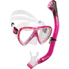 Adult Snorkel Set Mask, Dry Snorkel, Adjustable Fins - Light for Travel - Ocean Set: Designed in Italy