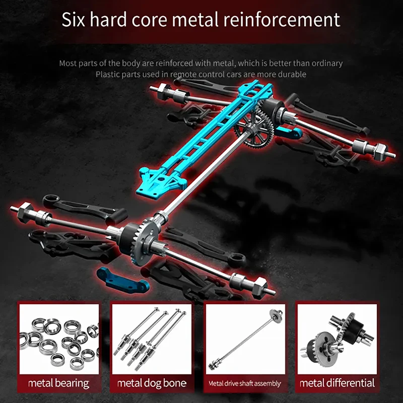 New High Speed RC Car 4WD Off Road Vehicle 70KM/H Brushless Motor Professional Drift Truck for Kids Remote Control Toys 4