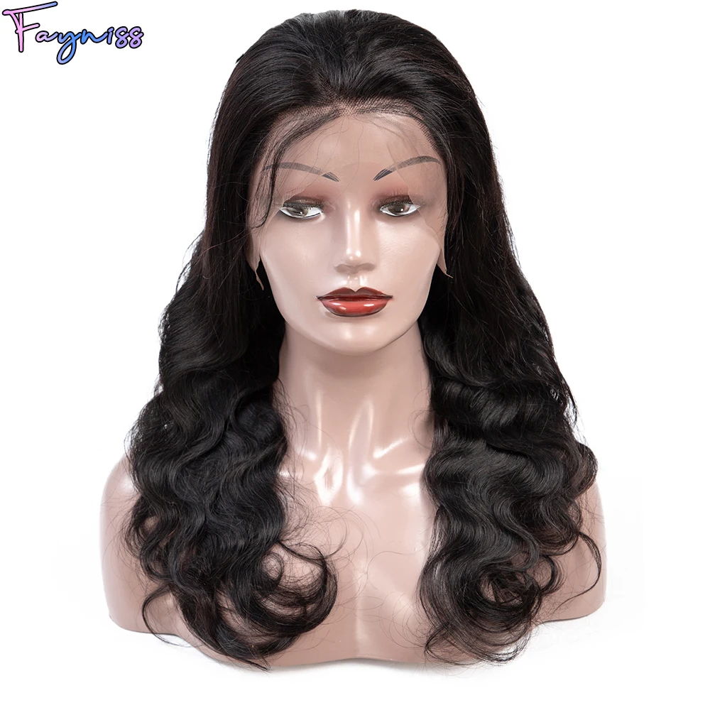 250% Density Body Wave Lace Front Wigs Human Hair 13X4 13X6 Transparent Lace Front Wigs Human Hair Pre Plucked Human Hair Wigs 4