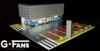 1:64 G Fans Car Dioramas Parking Lot Led Lights Vehicle Display Collection Display Usb Connector Car Store Models 2