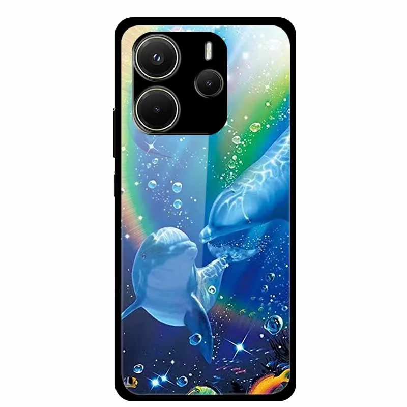 Global Version Hard Tempered Glass Fashion Protective Case, 6.67 Cover
