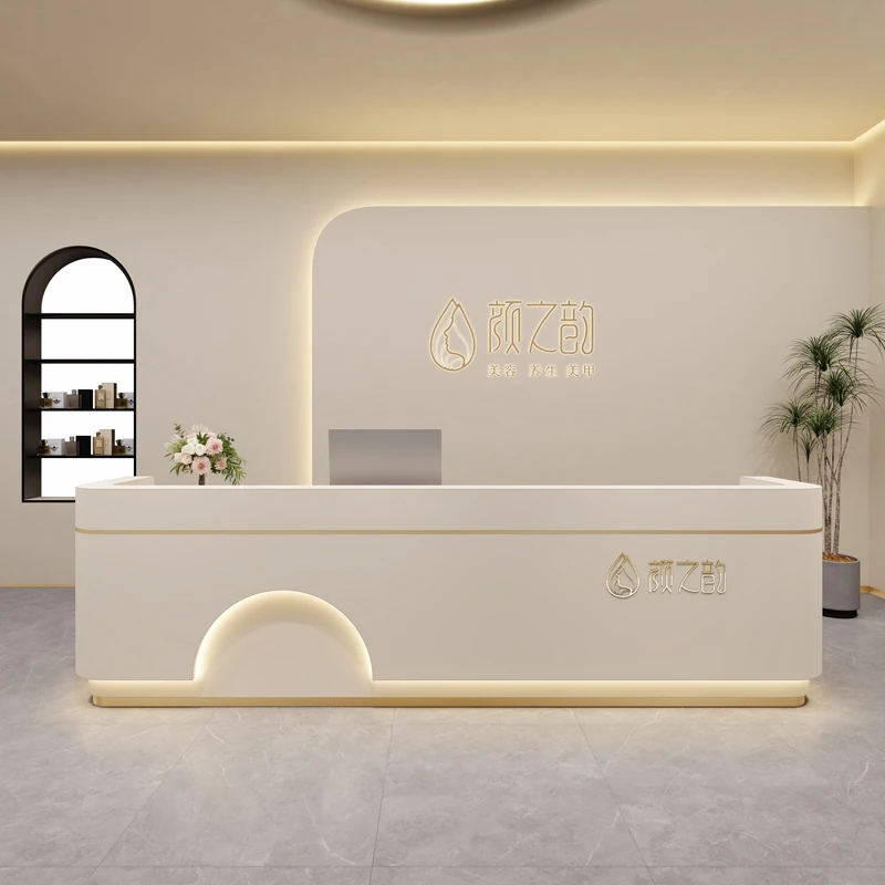 Service Reception Desks Podium Cash Register Beauty Study Salon Reception Desks Lectern Modern Bureau Meuble Luxury Furniture luxury office reception desks register futuristic checkout podium service reception desks club bureau meuble modern furniture