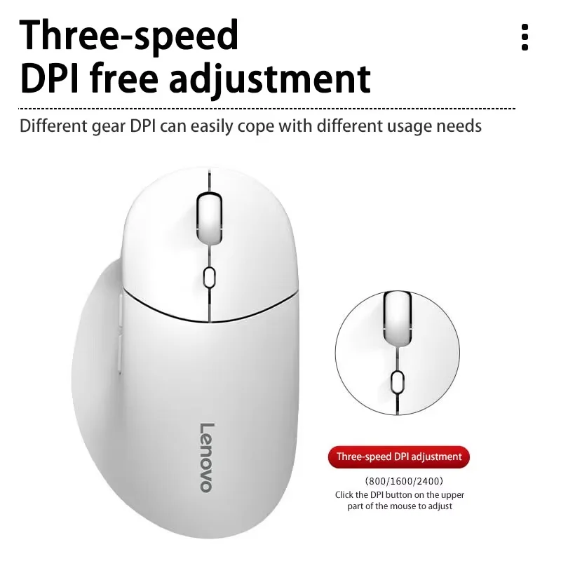Wireless Mouse Ergonomic Mouse Lenovo M27 Wireless Bluetooth Mouse Ergonomic Design Right Hand