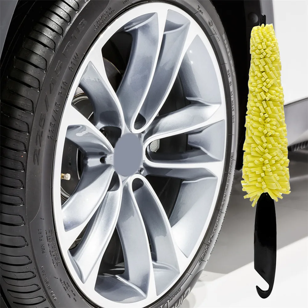 CarWheelCleanerBrushTireRimCleaningToolAutoScrubWashing