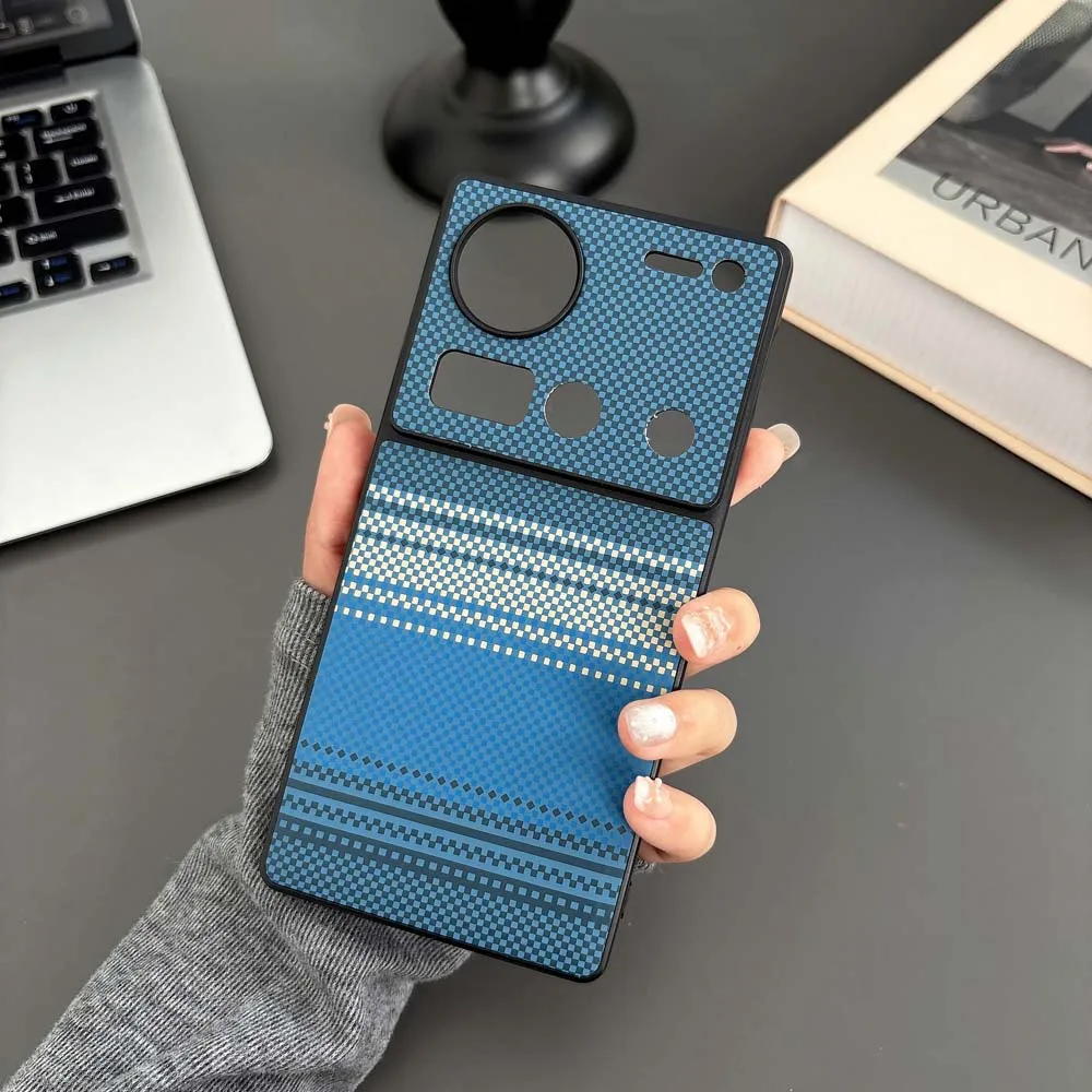 Striped Pattern PU Leather Magnetic Mag-Safe Shockproof Wireless Charging Case