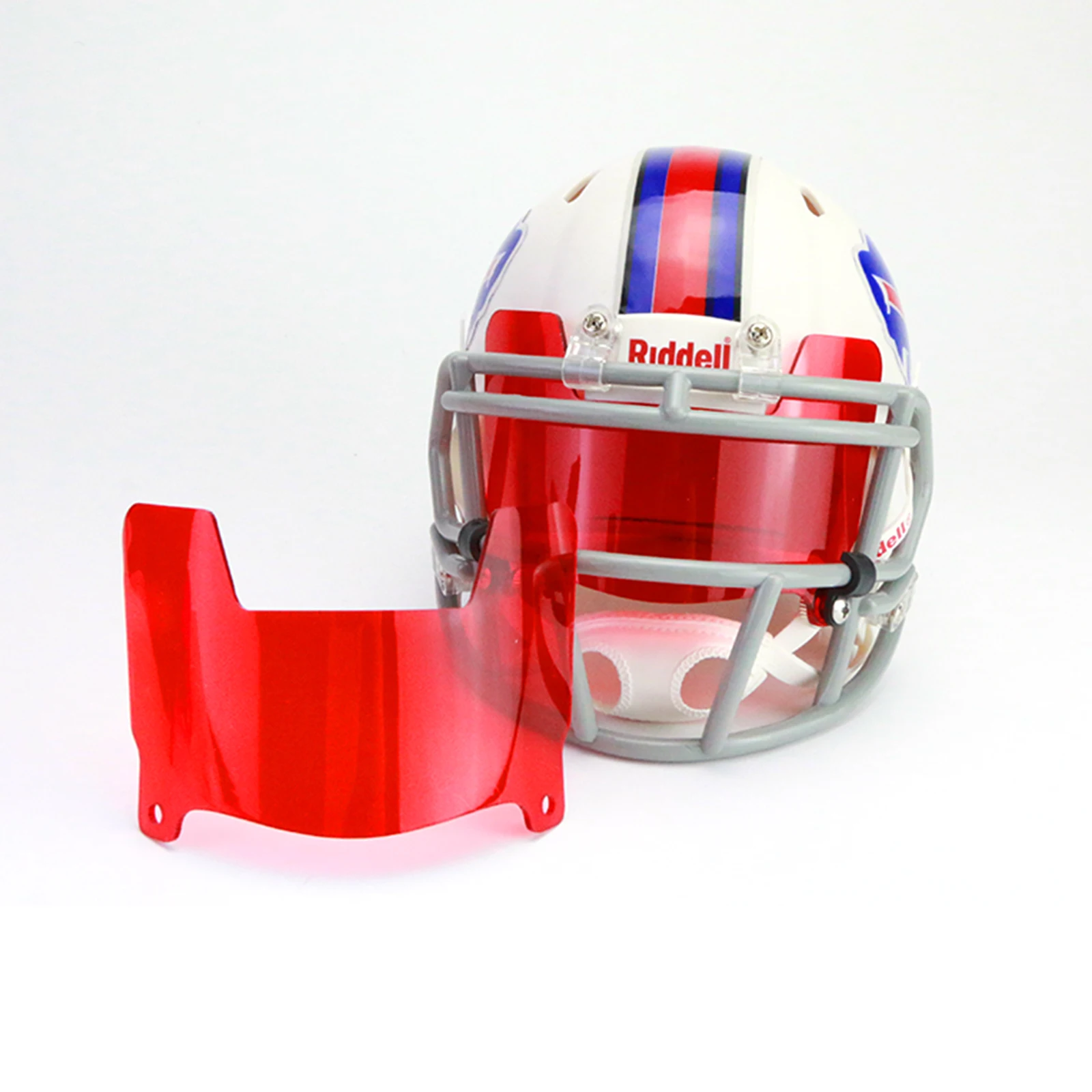 Football Visor Universal American Mini Football Helmet Visor with Clips Rugby Eye Shield Visors for Collectors and Builders football visor