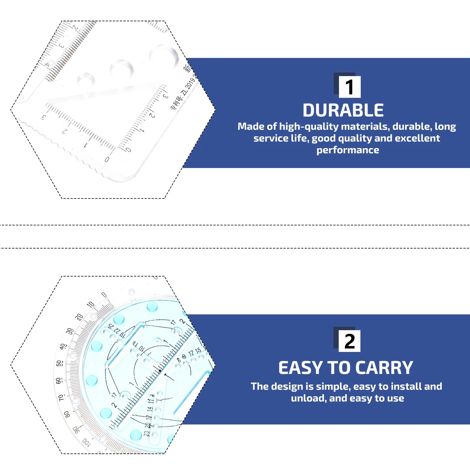 Рисунок 2 - Шаблоны с линейкой для рисования