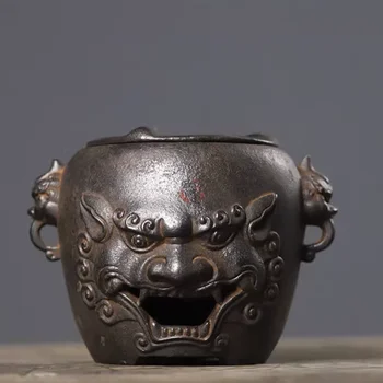 미니 주철 숯 바베큐 그릴 탁상 바베큐, 가정용 차 만들기, 보온 와인 물 보일러 가열 스토브, 소형 화로