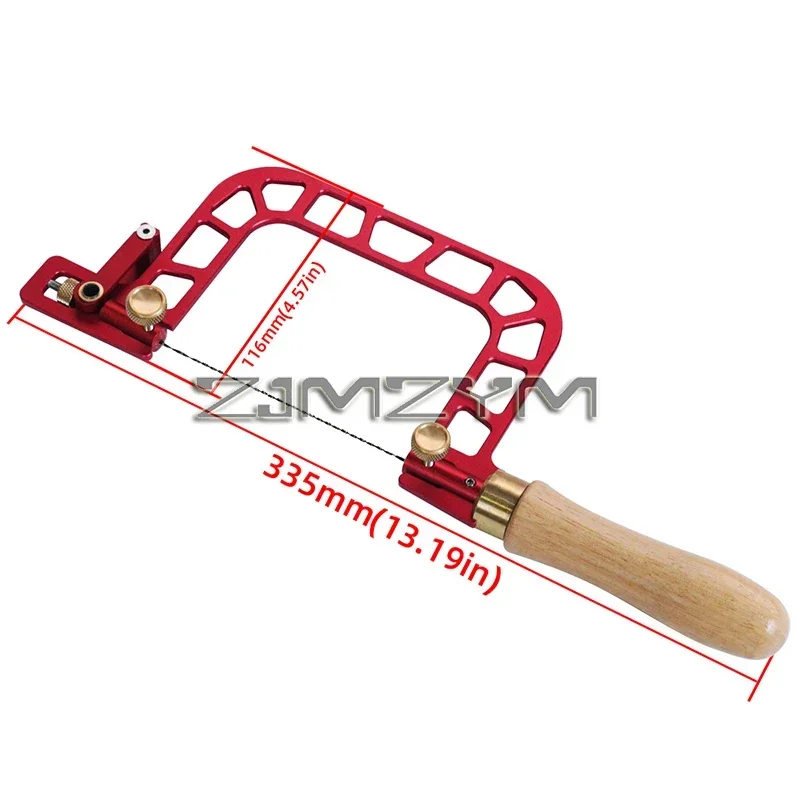 Woodworking Coping Saw Woodworking Drawing Wire Saw Aluminum Alloy Frame Curve with Diamond Wire Wood Accurate Cutting