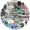 10/30/50/100pcs Fishing Stickers Waterproof Skateboard Motorcycle Guitar Luggage Laptop Bicycle Sticker Kids Toys 1