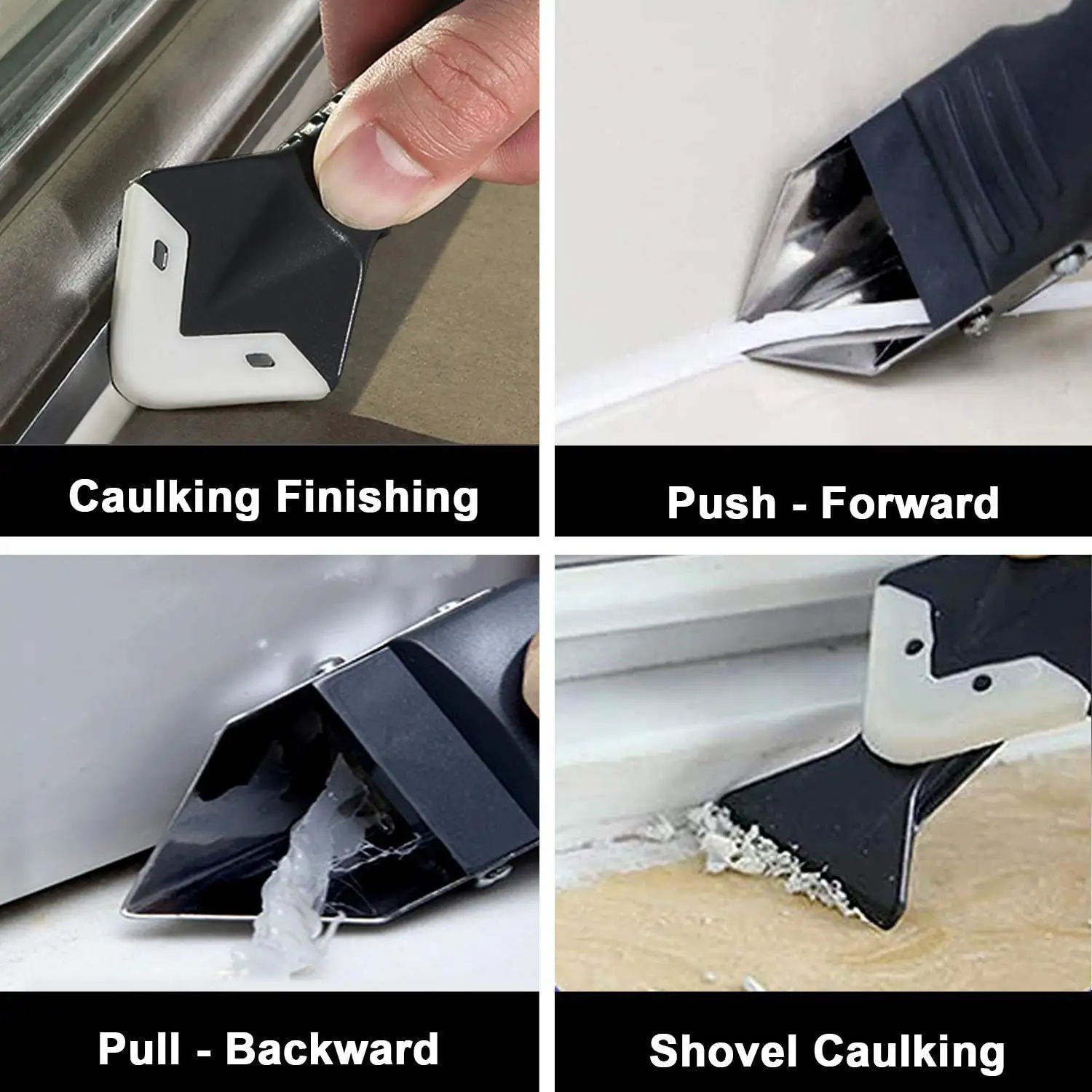 Silicone Scraper Glue Remover Knife Angle Beauty Crevice Spatula Tool Grout Scraper Kit 5in1 Multifunction Coner Caulking Tool cleaning scraper scraper tool set silicone scraper scraper tool kit scraper tool scraper cleaner