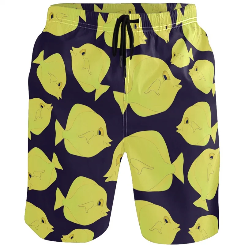 

Cartoon 3d Print Duck Starfish Beach Shorts Men Casual Kids Surfing Board Shorts Swimsuits Swim Trunks Short Pants Clothing