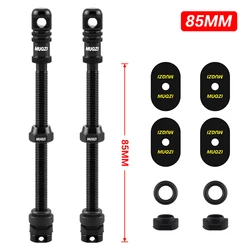 MUQZI Tubeless Presta Valve Stem (85mm Black)