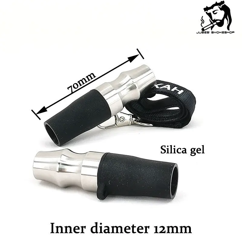 JUSES' SMOKESHOP Arab Hookah Suction Nozzle Aluminum Alloy Cigarette Holder with Lanyard Mouthpiece Shisha Pipes Accessories For hookah accessories,hookah holder,hookah pipes,hookah mouthpieces