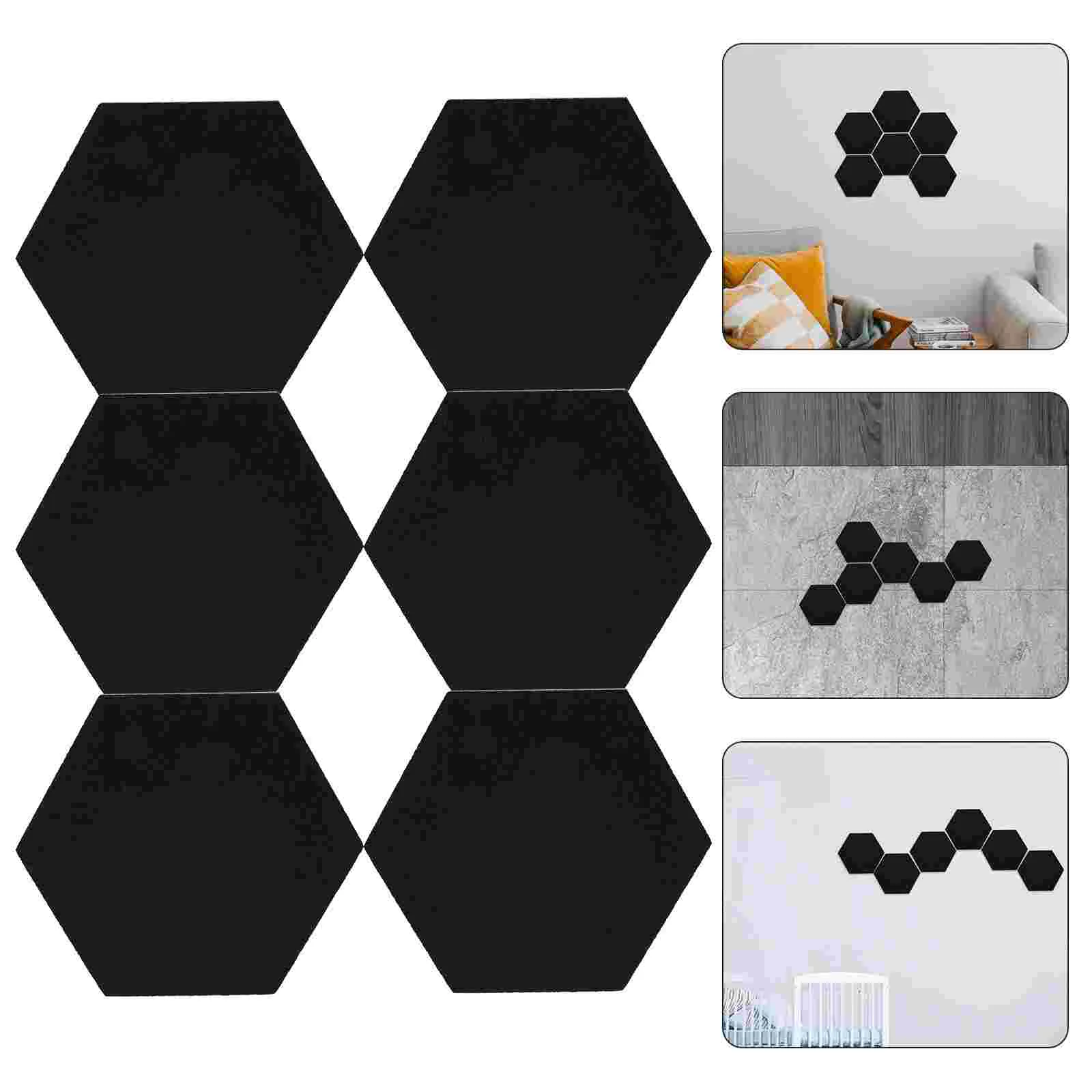 

6Pcs Office Bulletin Board Wall Felt Board Creative Message Board Display Bulletin Board