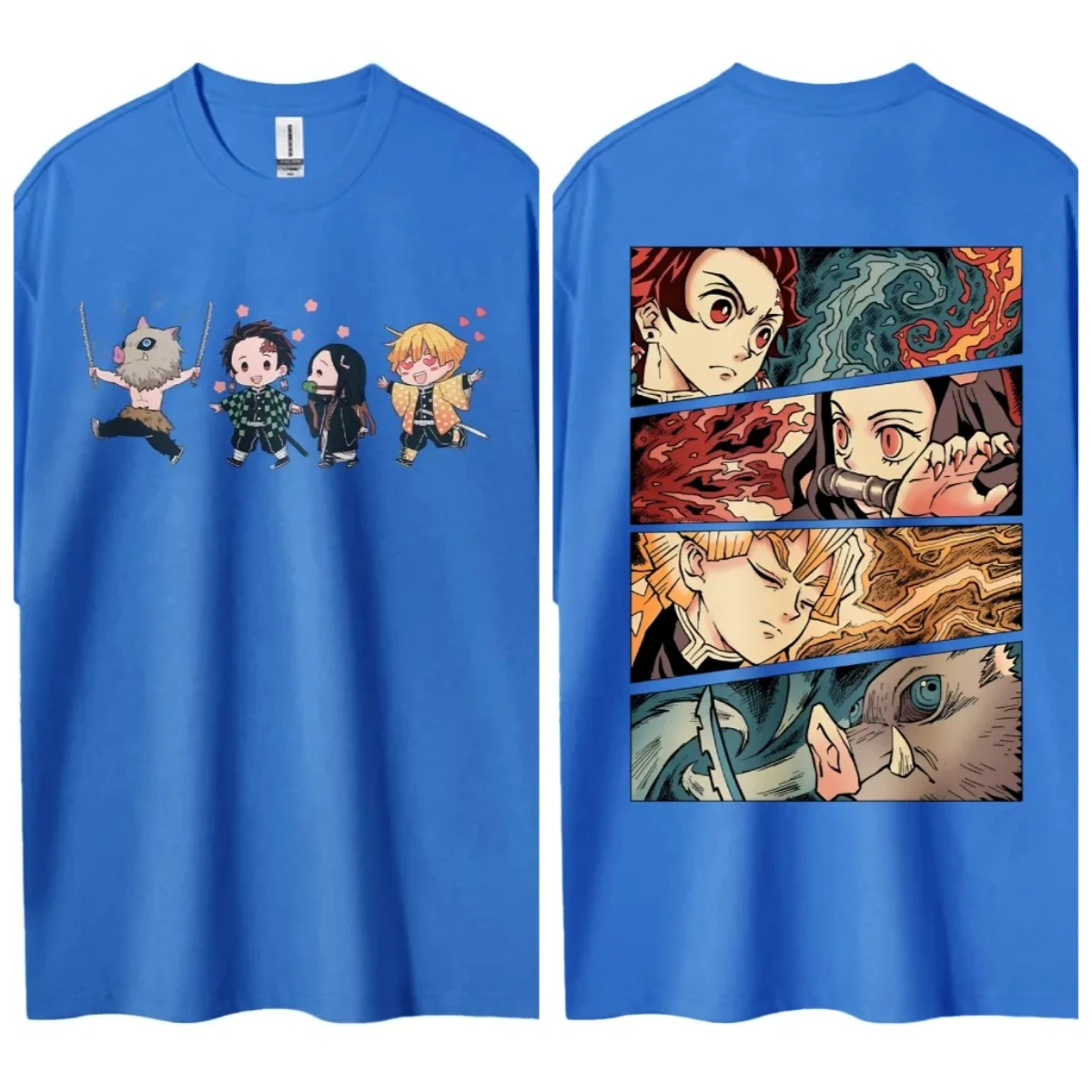 Demon Slayer Tanjiro Nezuko Zenitsu Inosuke 3D Schnelltrocknendes T-Shirt für Männer Frauen Kinder Sport Anime T-Shirt Sommer Casual Streetwear – Detail 7
