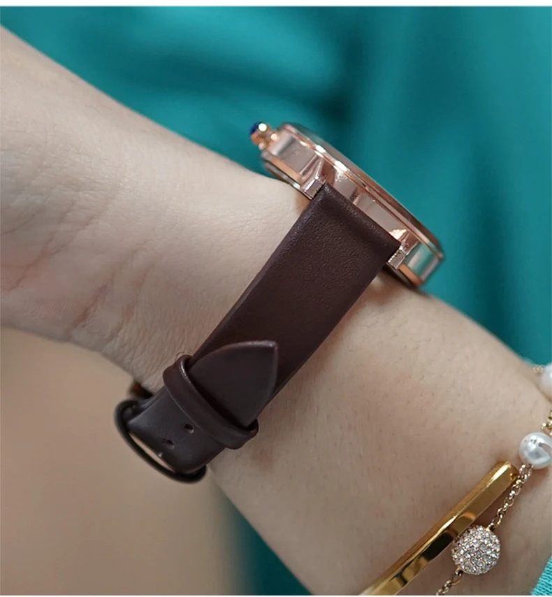 Ultradünnes Lederarmband Fo Longines Rossini Seiko DW Casio Uhrengürtelarmband 12mm 14mm 15mm 16mm 17mm 18mm 19mm 20mm 21mm 22m – Detail 11