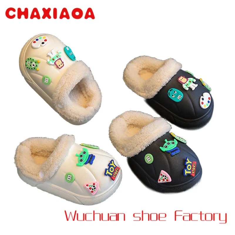 

Factory direct supply kids kawaii slippers winter children fall and winter slippers