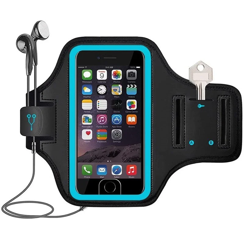 Mobile Phone Armband Phone Arm Band Phone Armband Sports Arm Bag Fitness Arm Bag Neoprene Waist Bag Running Waist Pouch Sports Waist Bag Walking Exercise Running Arm with Gym Waist Bag Outdoor Runner Mobile Phone Support Arm Belt Cover