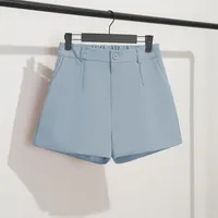 Solid Casual Elegant Trendy OL Office Lady Short Women's Pants Korean Sweet Fashion Elastic Waist Basic All-match Loose Shorts - Image 3