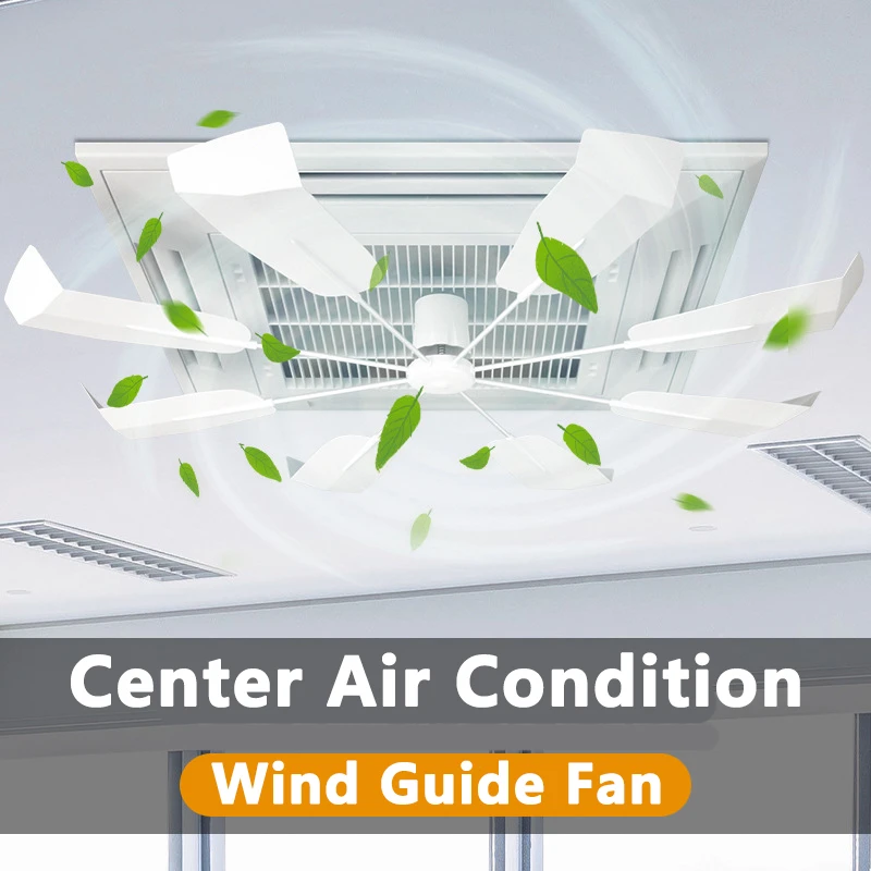 Cassette Aircon Wind Guide Fan Central Aircond Wind Guide Fan 360&deg; Fast Cooling evenly Anti Direct Blowing Good A
