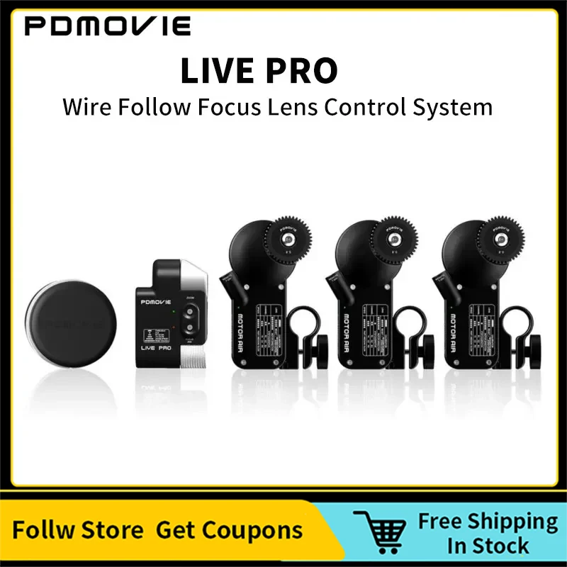 Pdmovie Live Pro Wire Follow Focus Control System Per Micro Slr Camera Slr Camera Telecomando Per Fotocamera Cine Cinema Lens
