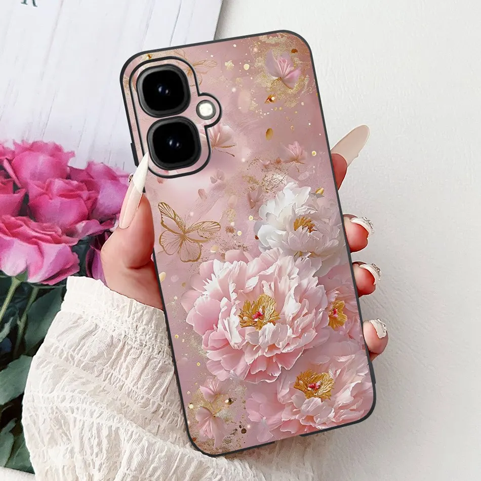 Elegant Floral Butterfly Soft Silicone TPU Phone Case