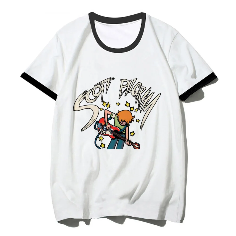 Scott Pilgrim Tshirt Donna Manga Graphic Tee Girl Comic Harajuku Clothes