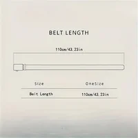 Ceinture élégante avec lettres dorées pour femme – Une luxueuse ceinture marron-noir avec une boucle dorée. Convient aux tenues décontractées et formelles, un al 4