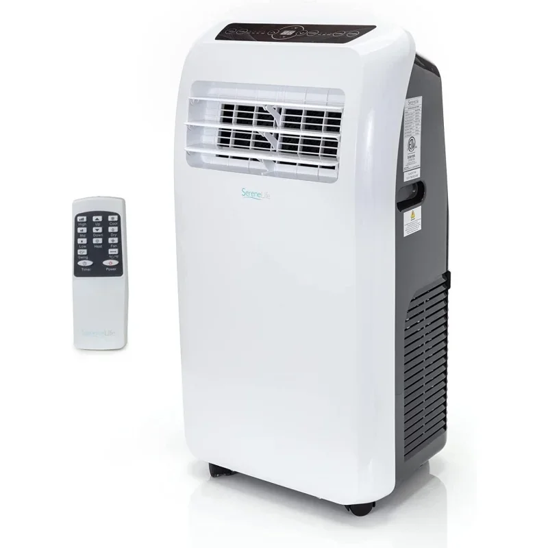 

SereneLife SLACHT108 SLPAC 3-in-1 Portable Air Conditioner with Built-in Dehumidifier Function,Fan Mode, Remote Control, Complet
