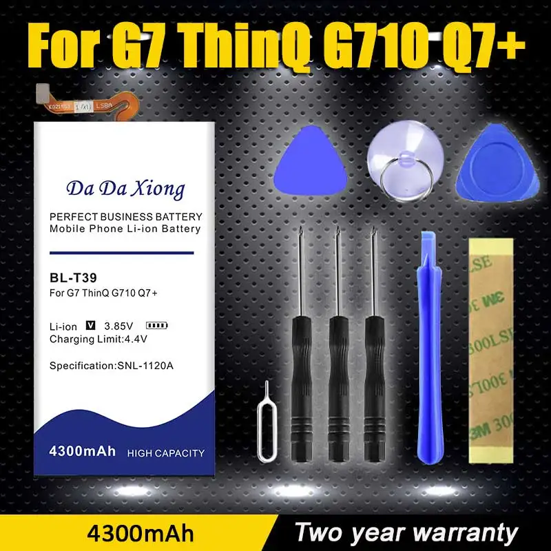 DaDaXiong-Batería de BL-T39 para LG G7, G7 +, G7ThinQ LM, G710, Q7 +, LMQ610, 4300mAh, nueva