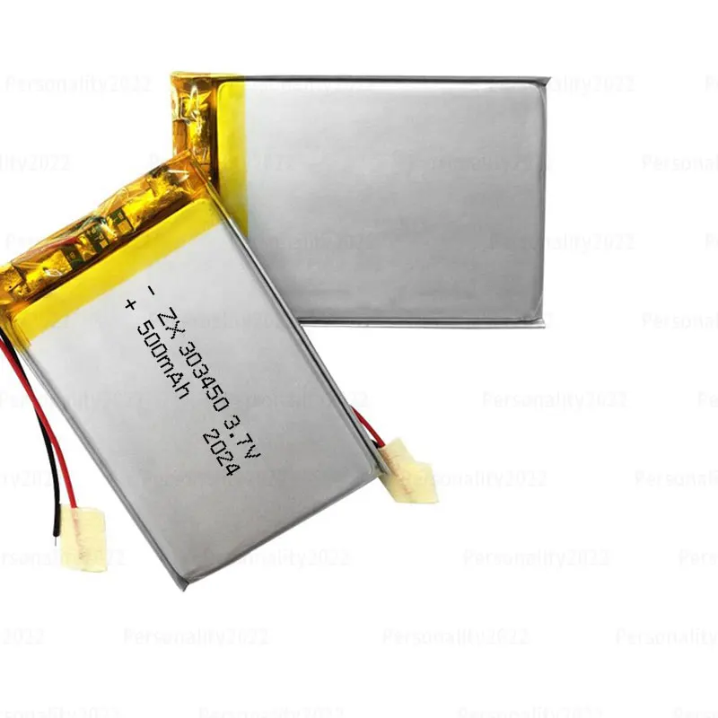 303450 Battery 500mAh Polymer Lithium Ion Batteries 3.7V 033450