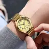 Classic style elastic spring strap watch with large digital quartz watch for men and women, Father Mother's day gift watch 5