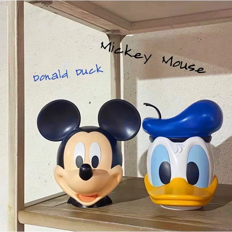 

Экшн-фигурки Disney Микки Маус Дональд Дак Милая мультяшная Копилка кавайная емкость для хранения украшение комнаты детские подарки на день рождения