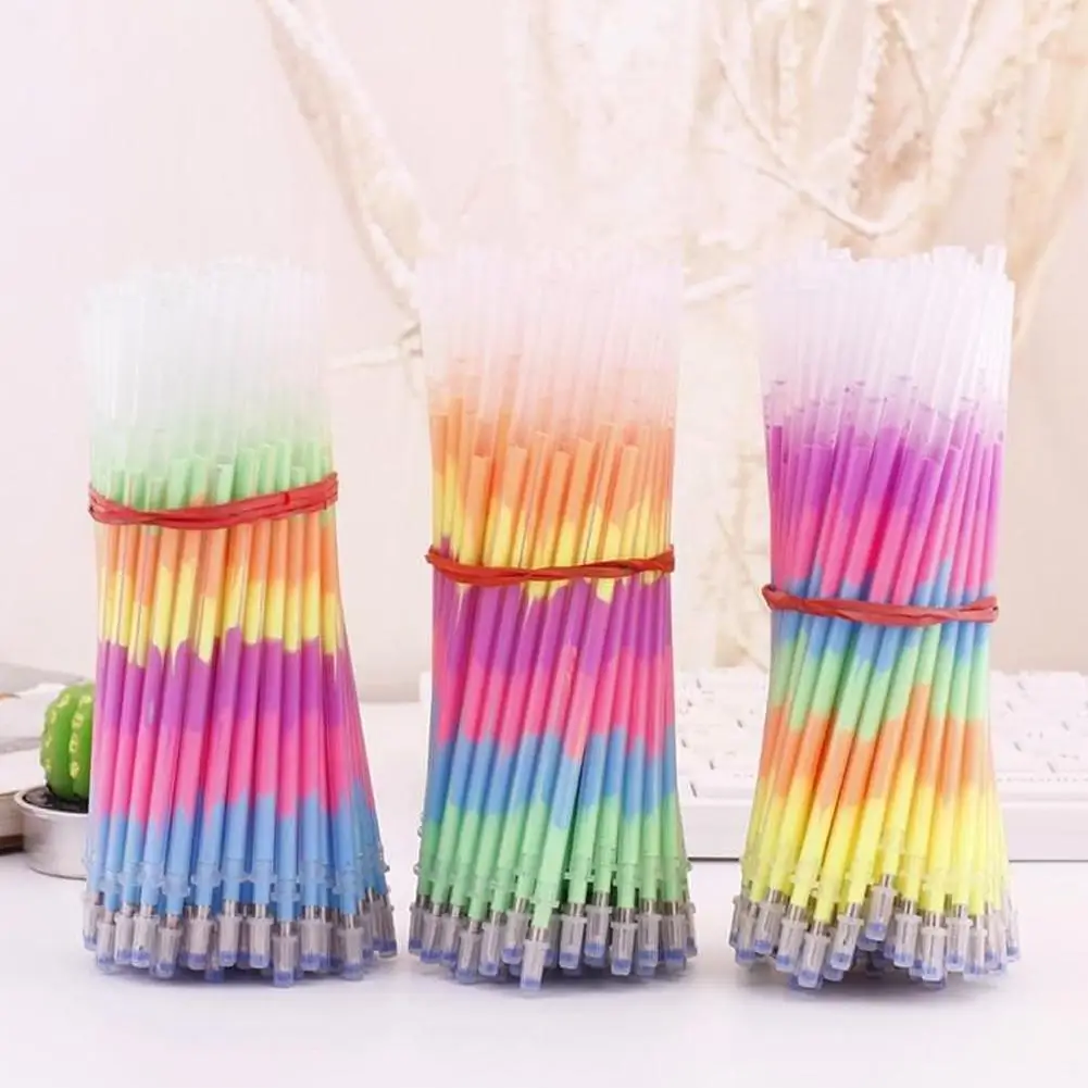 20pcs Multi Color Rainbow Refill Highlighters Gel Pen Students Painting Graffiti Ball Point Fluorescent F1a2 | Канцтовары для офиса