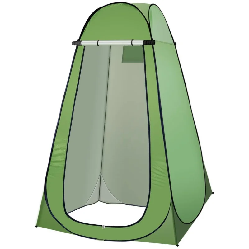 Pop Up Privacy Shower Tent, Portable Camping Shower Tent, Camping Toilet Changing Room Sun Shelter with Window for