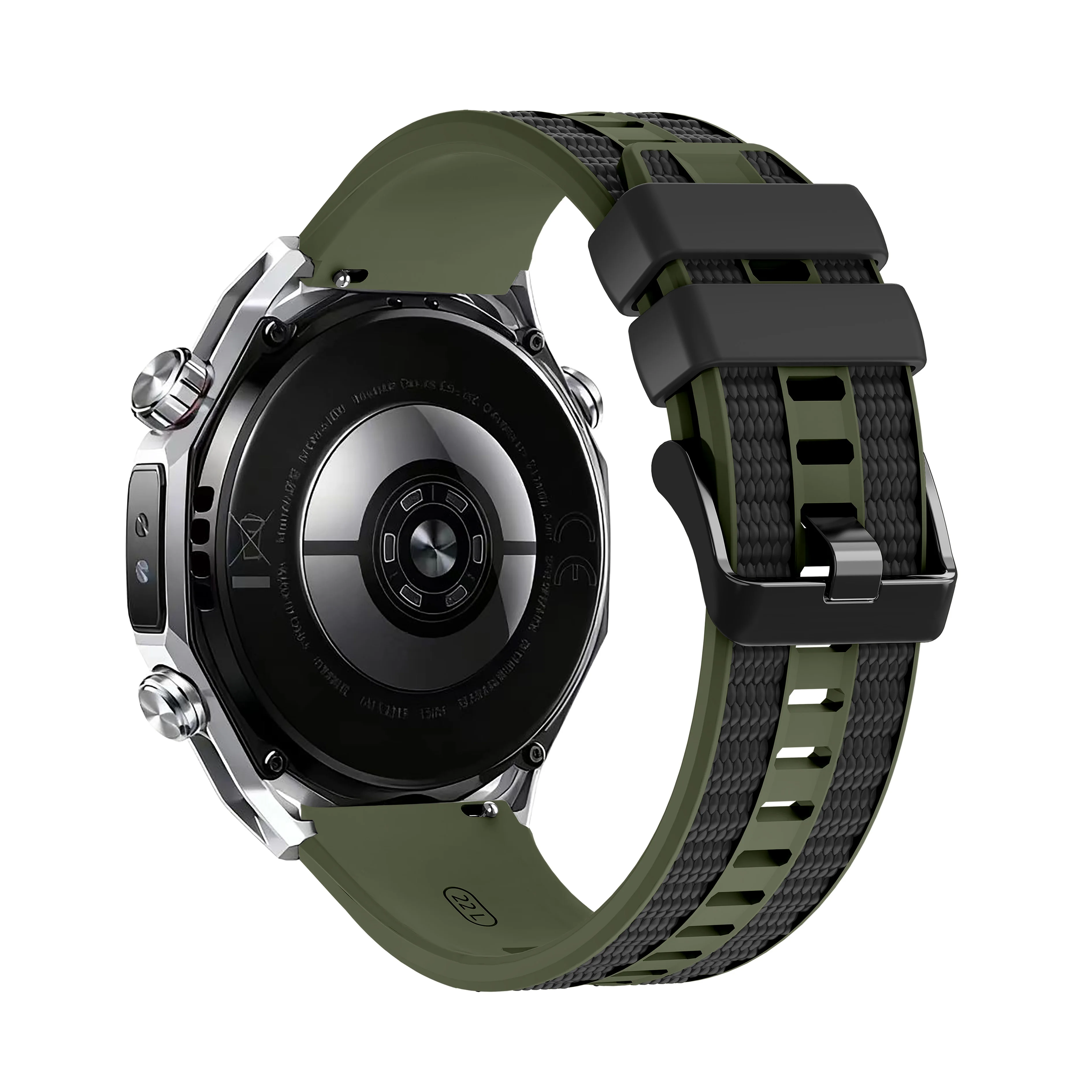 Premium 22mm Silicone Watchband Replacement Strap Bracelet